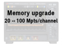 Keysight HD3MEM-100 Memory Upgrade, 20 Mpts to 100 Mpts/Channel