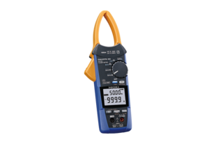 Hioki CM4375-50 AC/DC Clamp Meter with slim jaw, 1000 A AC/DC, true RMS, CAT III 1000V, CAT IV 600V, IP54, V, A, Ohm, Hz, C, inrush current, Max/Min/Avg/Peak, and more
