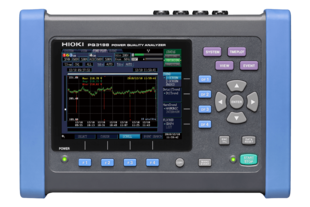 Hioki PQ3198-92 Power Quality analyzer Kit, contains: Main unit, 4x AC Current sensor CT7136 (600 A), 3x Patch Cord L1021-02, Carrying case C1009
